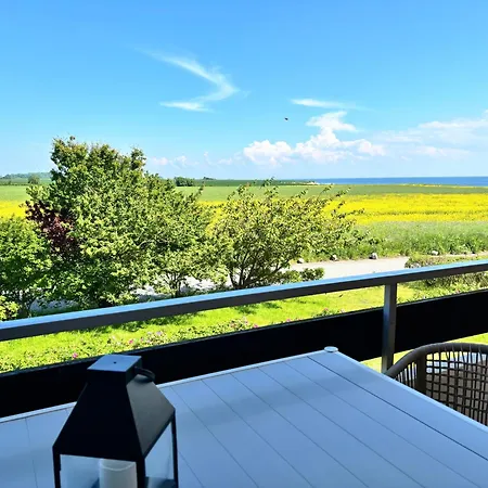 公寓 Quartier Strandblick Staberdorf - 2 Balkone Mit Meerblick 费马恩